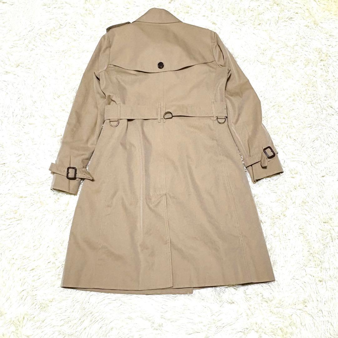 バーバリーロンドン メガチェックライナー付き ハニーべージュトレンチコート L