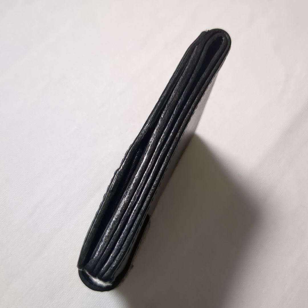美品 イルビゾンテ ナターコレクション 2つ折り 財布 ブラック グリーン