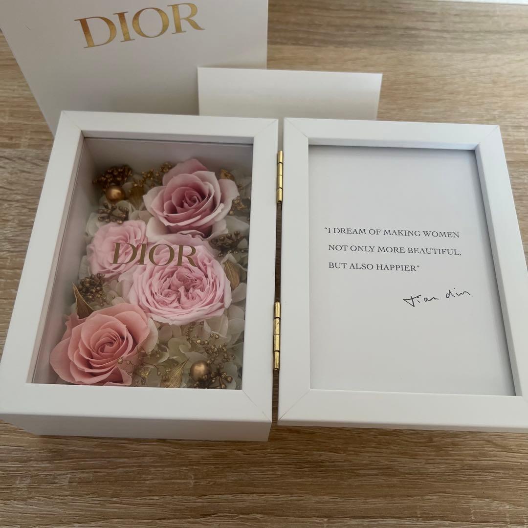 DIOR Dior dior ディオール フラワーフォトフレーム 花 写真立て