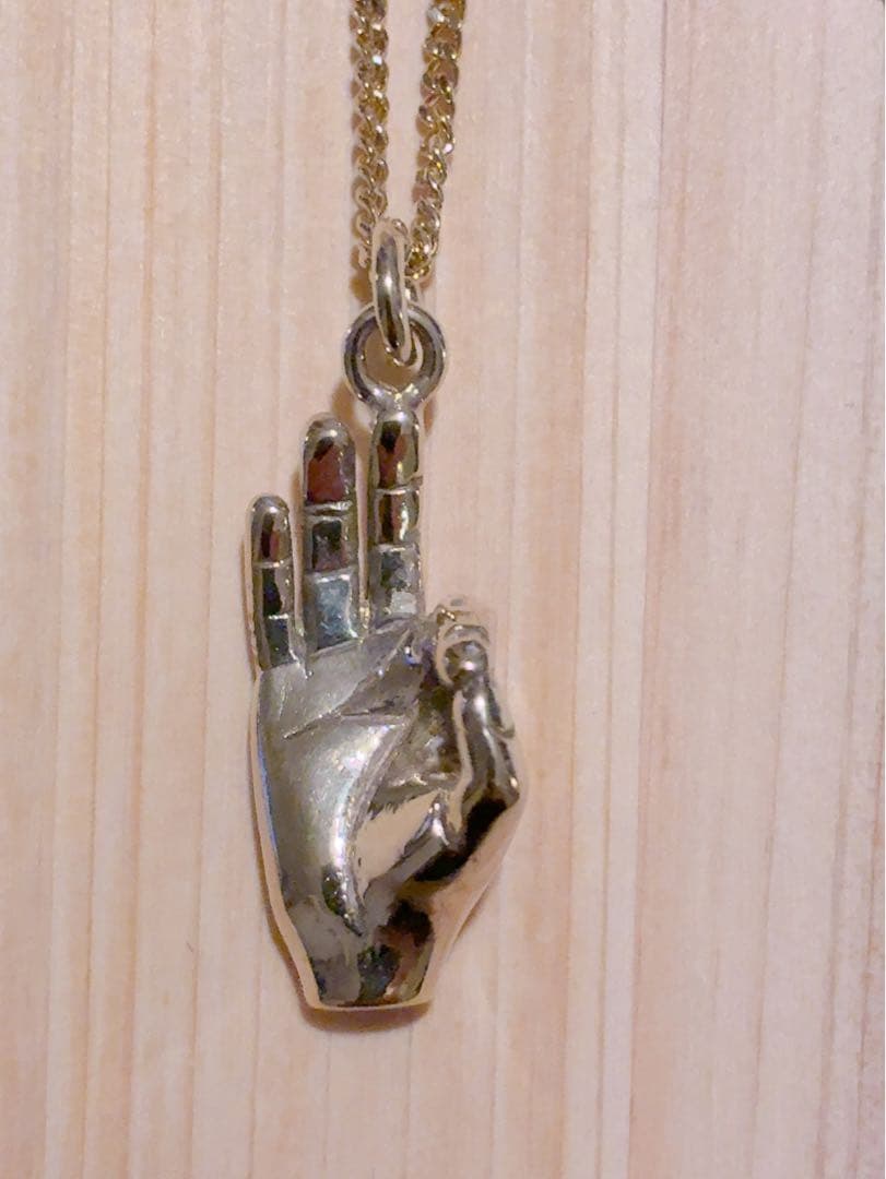 ドイツKarl Herionの純銀925S『OKサイン』ペンダント:ヴィンテージ