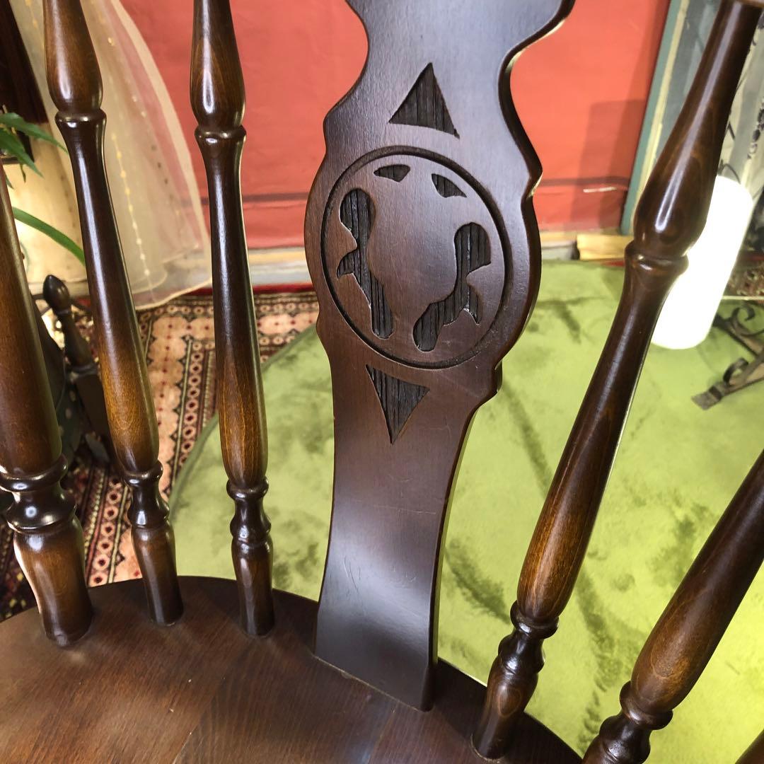 あっちゃん55 キツツキマーク　ヴィンテージ ウィングバックたチェア