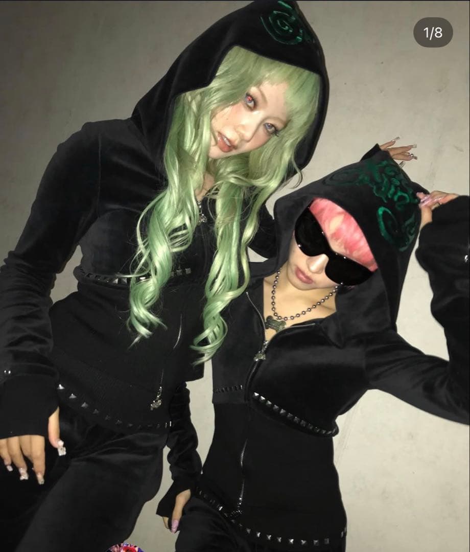 Xtra Ordinary ベロアジップパーカー ［XS］サイズ XG