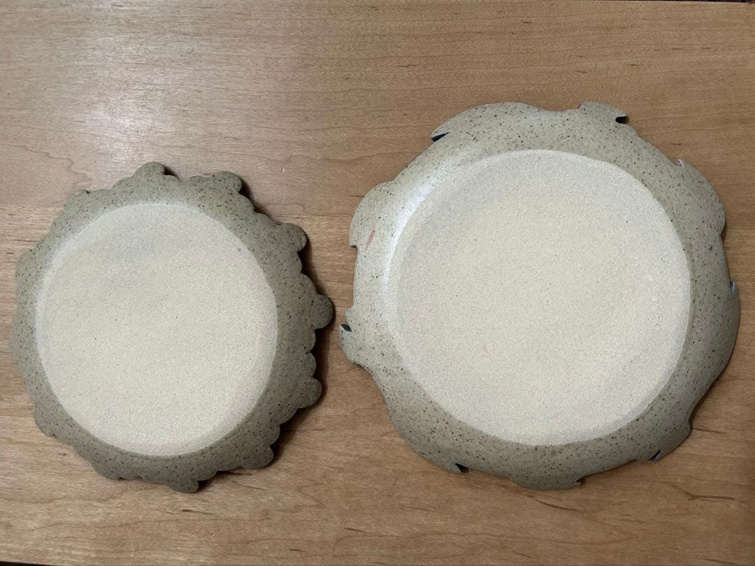 苔色工房　プレート　2枚セット　作家　陶芸　田中遼馬