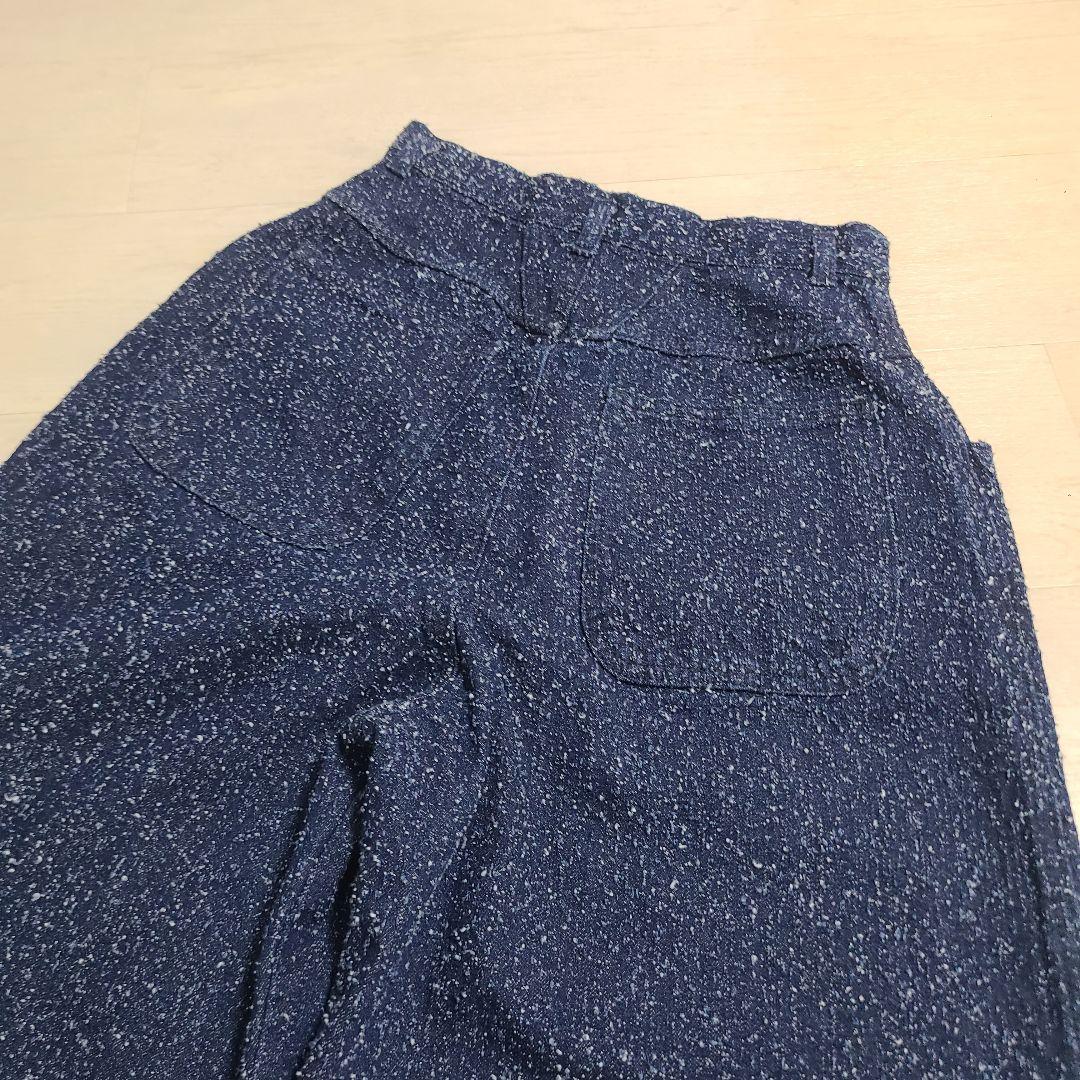 アメリ MEDI SCRATCH OVAL WIDE DENIM ワイドデニム