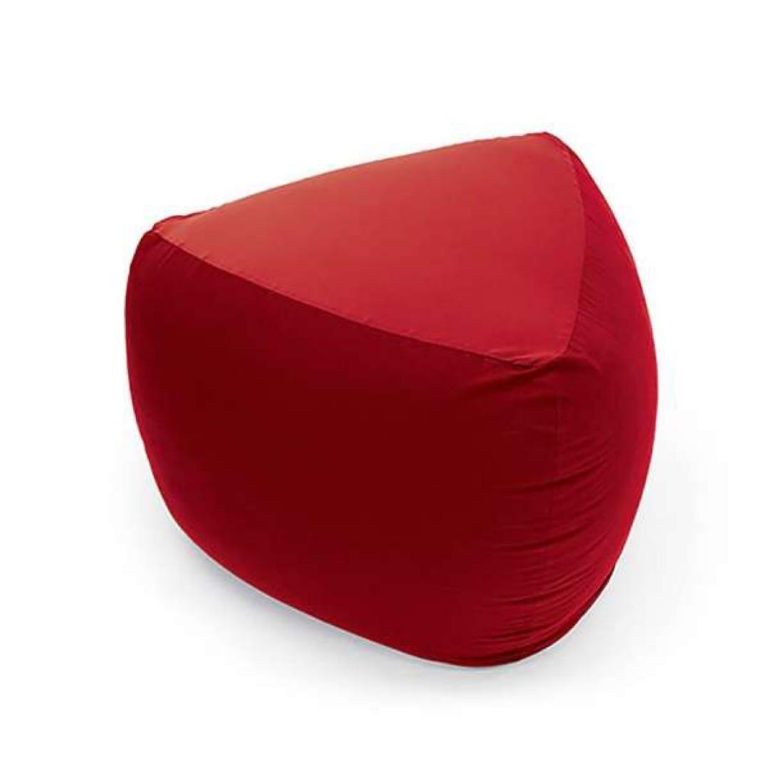 新品 ビーズソファ三角フィットソファ レッド  クッション　レギュラーサイズ