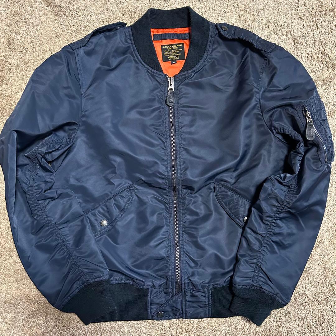 AVIREX　フライトジャケット　MA-1 ネイビー