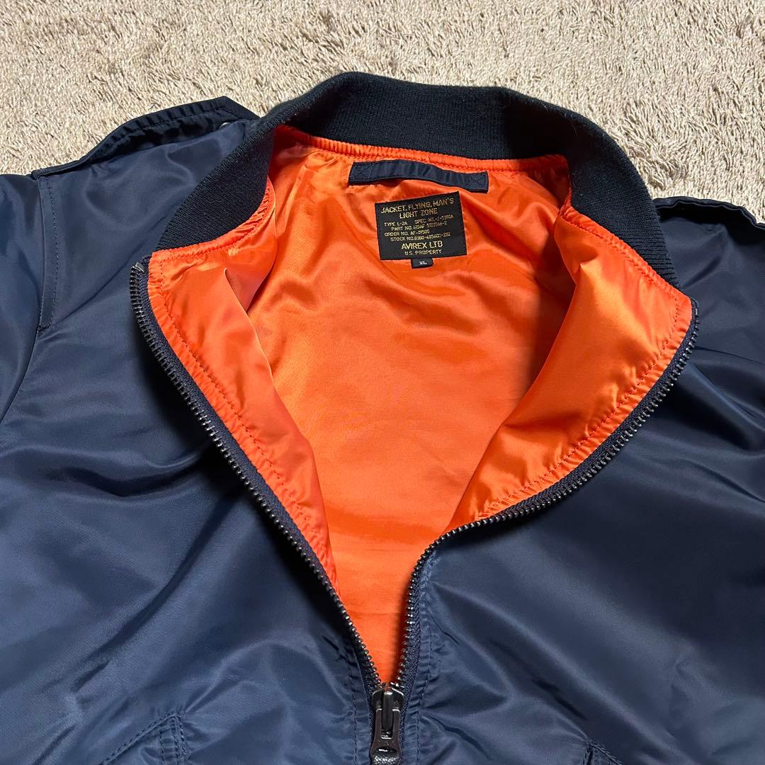 AVIREX　フライトジャケット　MA-1 ネイビー