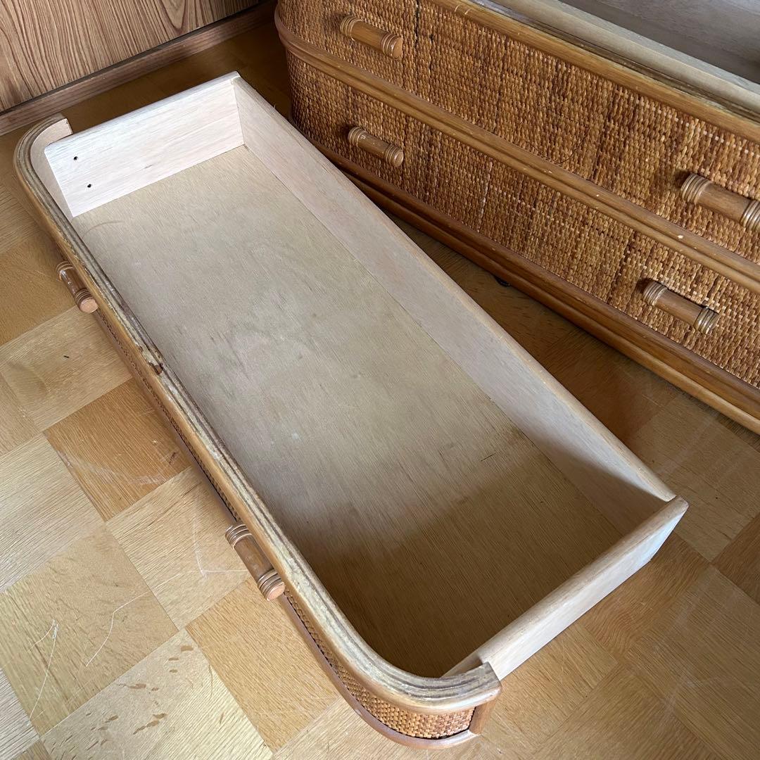 ラタン　籐　キャビネット　箪笥