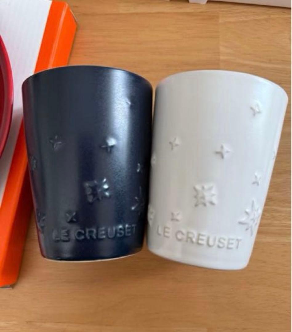 新品未使用 ル・クルーゼ スターレリーフプレート タンブラー クリスマス
