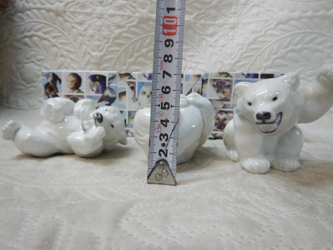 ロイヤルコペンハーゲン　陶器　白くま　白クマ　白熊　置物　3体　セット