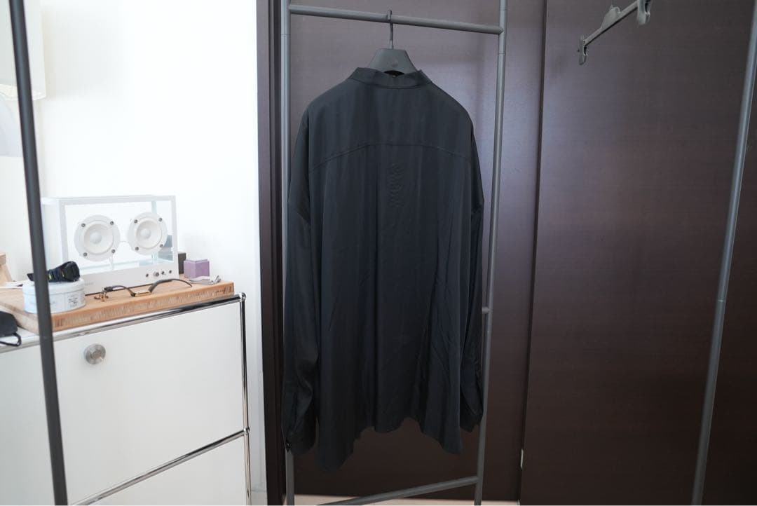 Rick Owens 25SS OVERSIZED FAUN SHIRT 黒