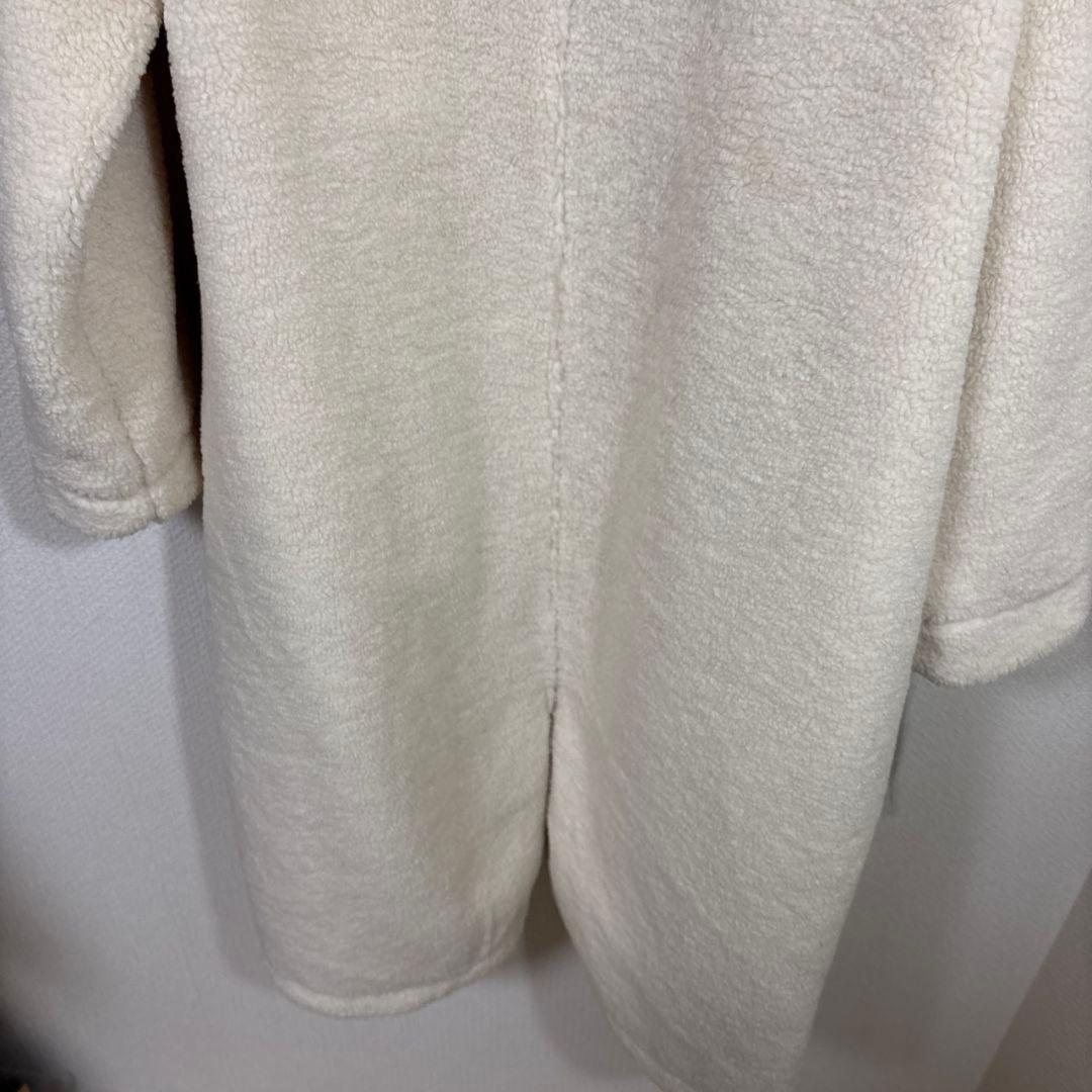 LASUD　ファーフーデッドボアコート　IV　9号　未使用品　定価34000円