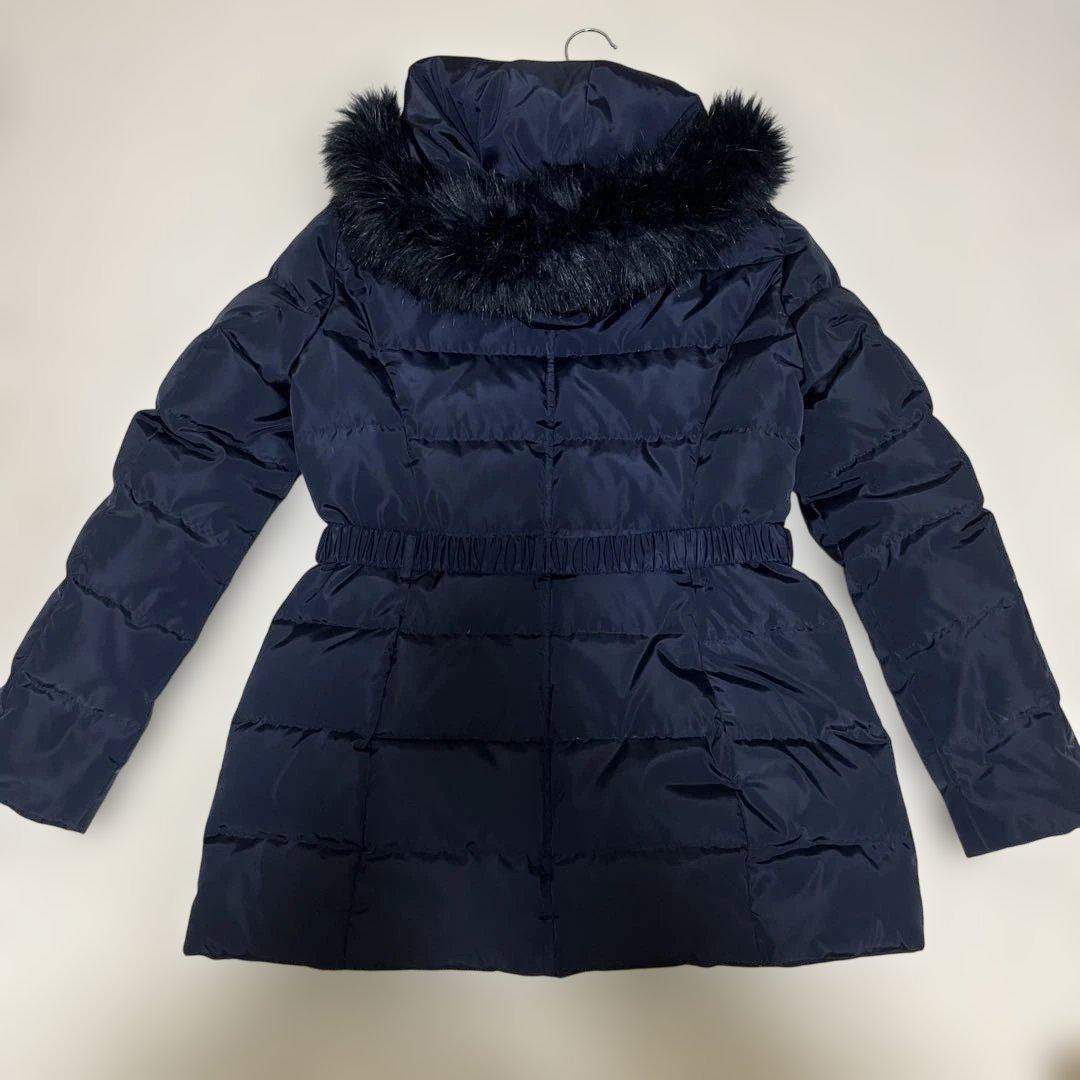 Ralph Lauren ダウンジャケット ネイビー ファー ベルト付き