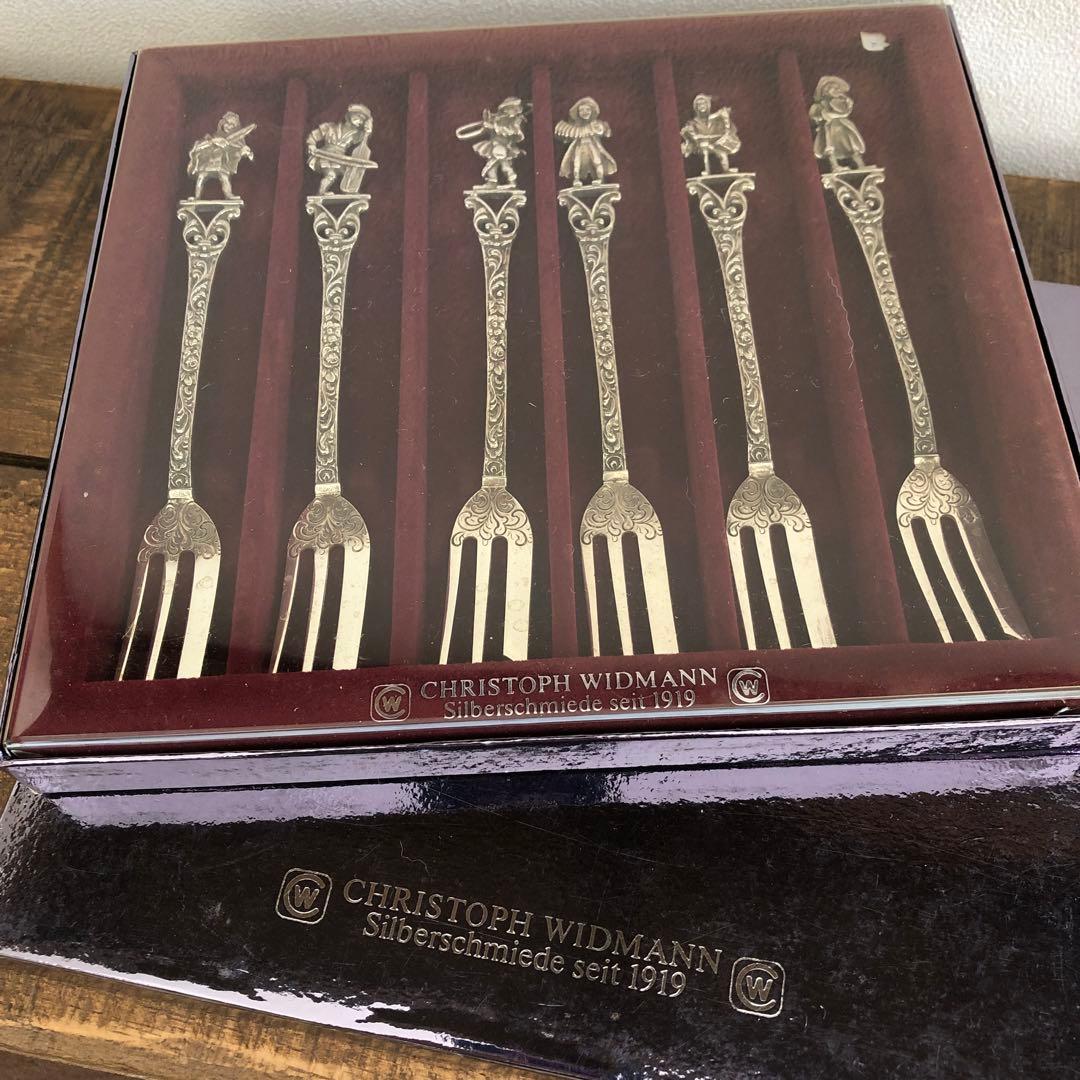 クリストフウィドマン　シルバー925 フォーク6客セット　中世の音楽家　純銀