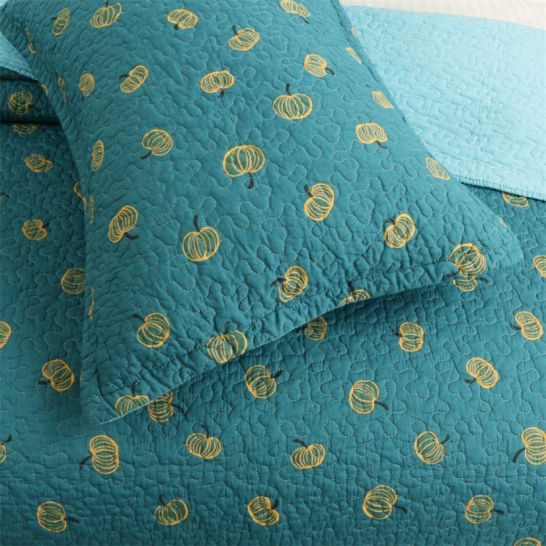 キルトベッドカバー3点セット綿マルチカバー キルティング 224