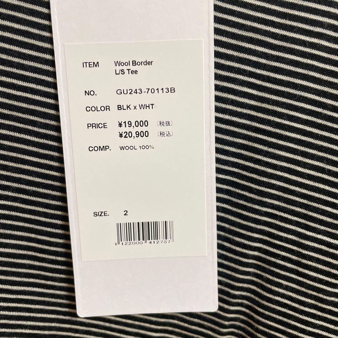 トップス graphpaper wool border l/s tee