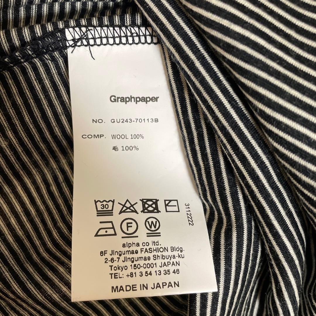 トップス graphpaper wool border l/s tee