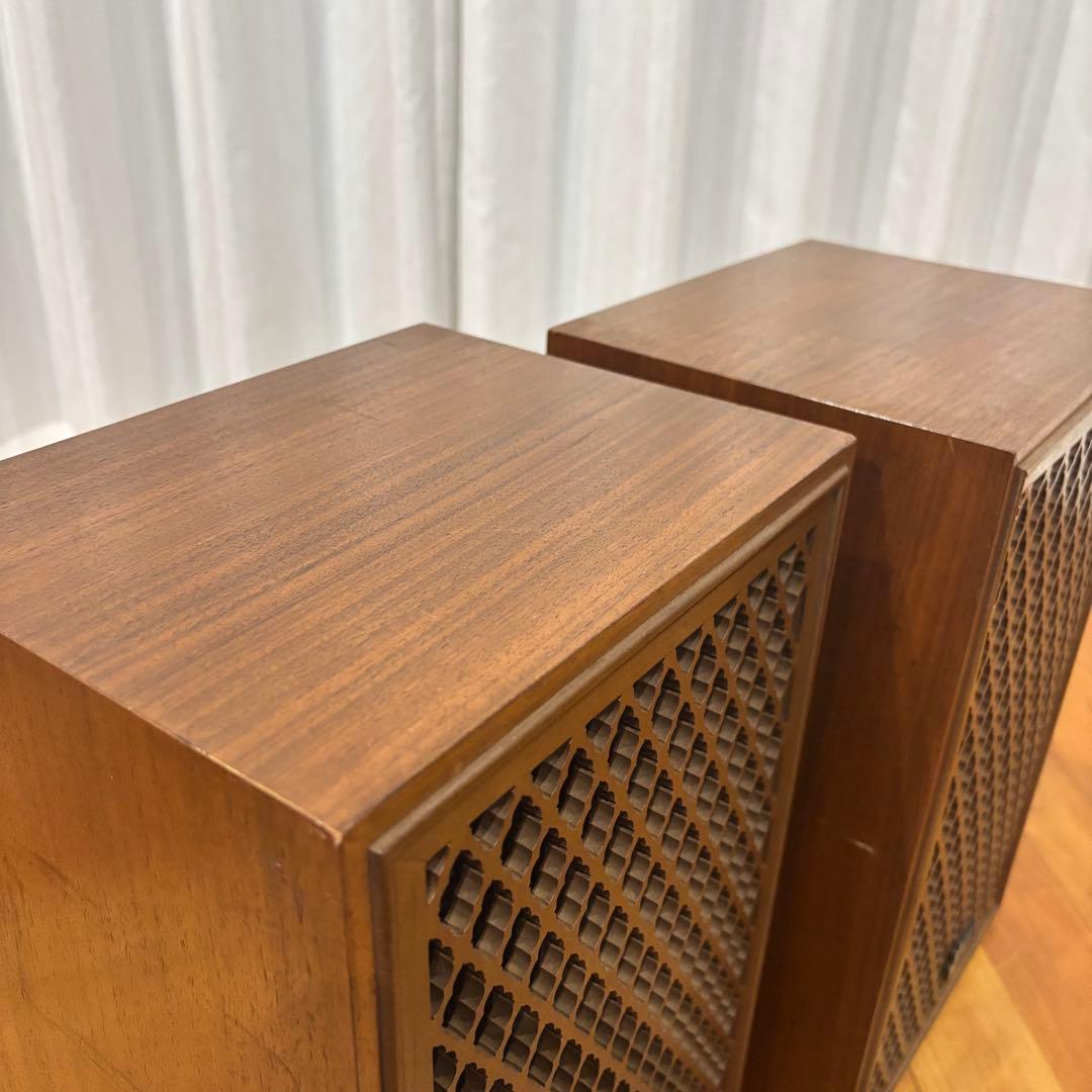 【名機】Sansui SP-10 ビンテージスピーカー 格子グリル 木製 美品
