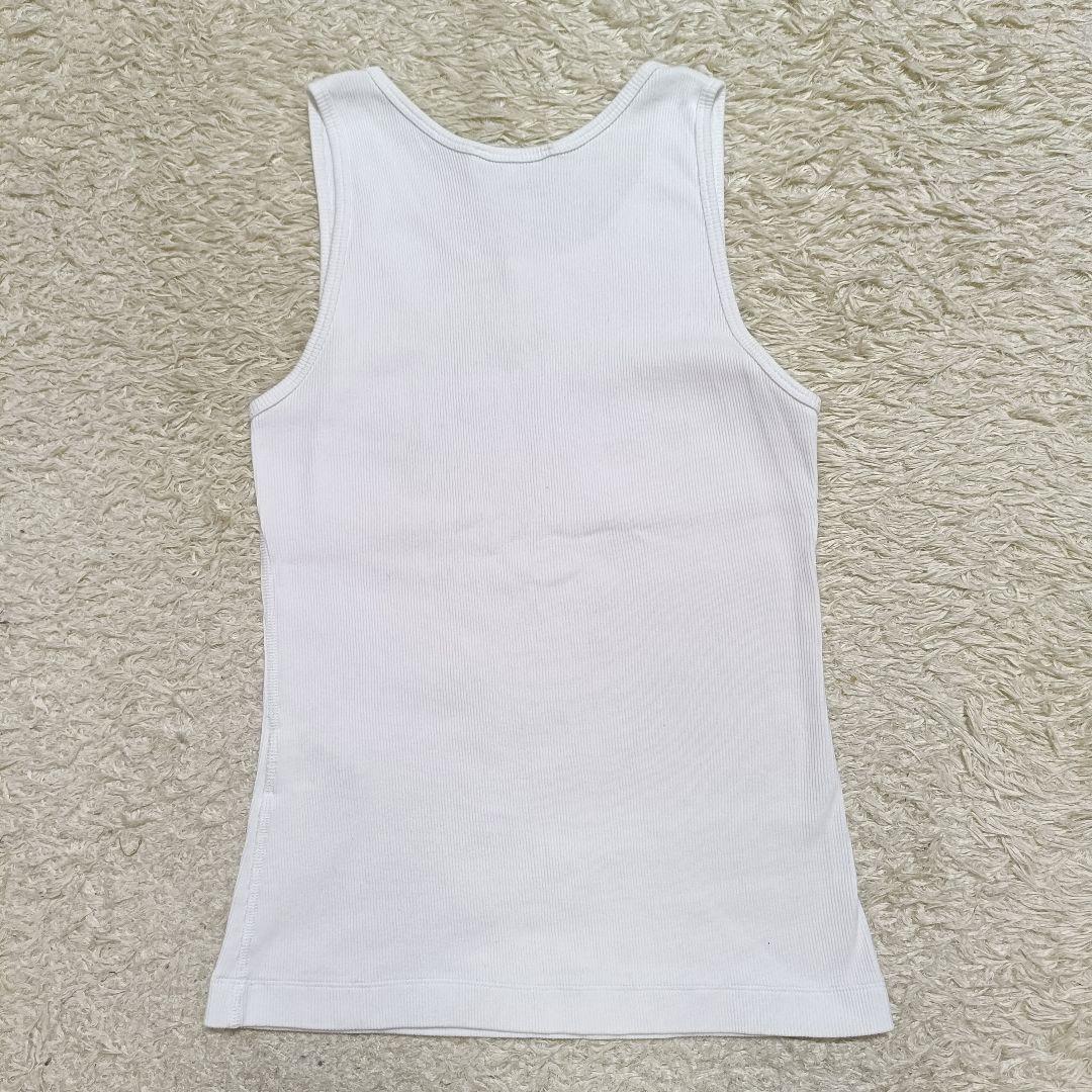 【未使用級】メゾンキツネ BABY FOX 刺繍 リブ編み タンクトップ S