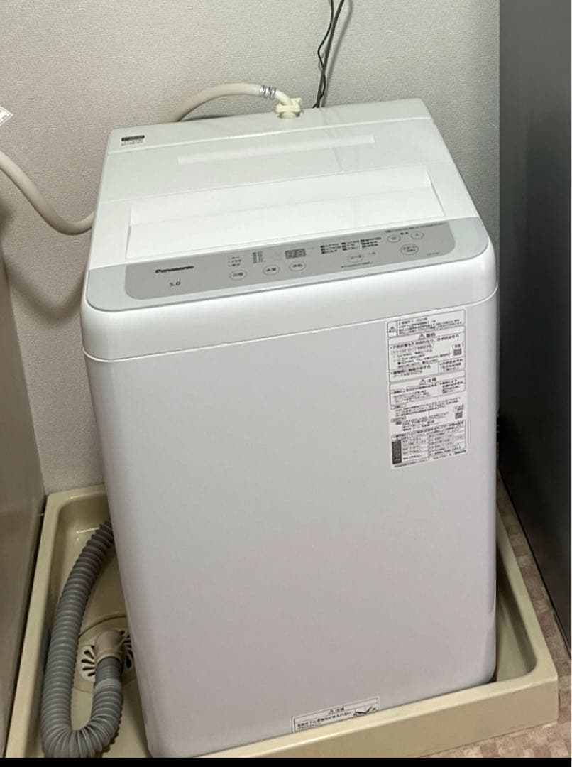 【※引き取り限定※】保証書付パナソニック全自動洗濯機5kg NA-F5B1-LH
