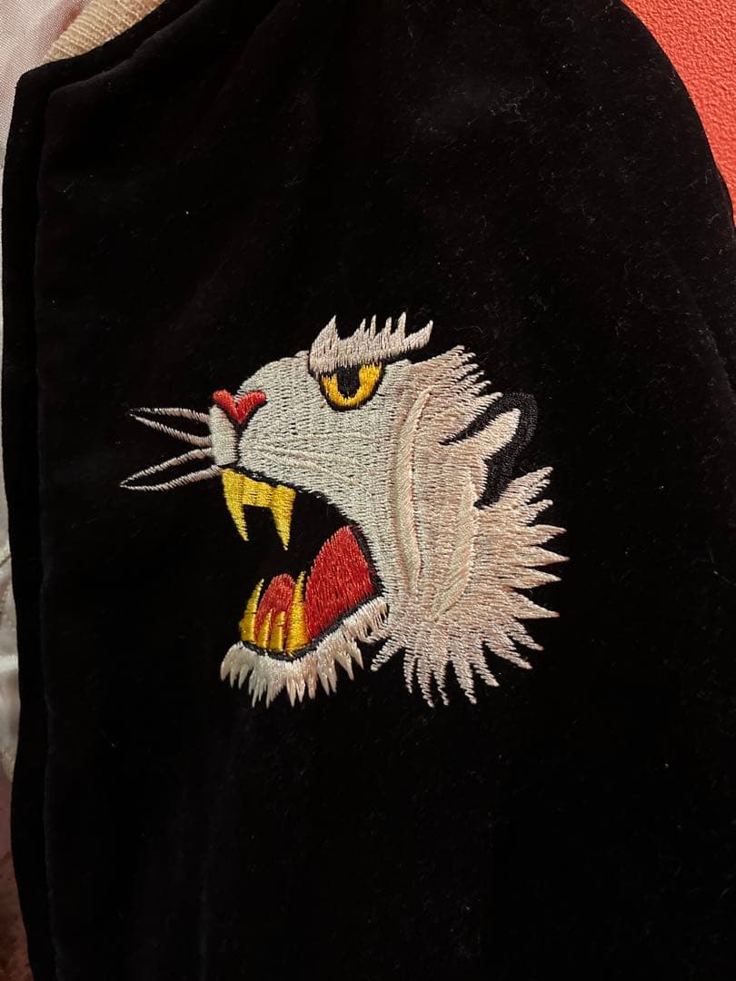 ビンテージ スカジャン　シルバーストーン　別珍　90s