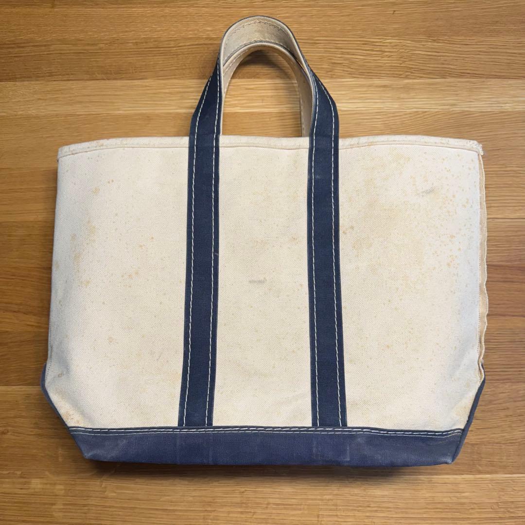 ①人気Navy！70-80sガイド１本ギザタグ エルエルビーントートバッグ