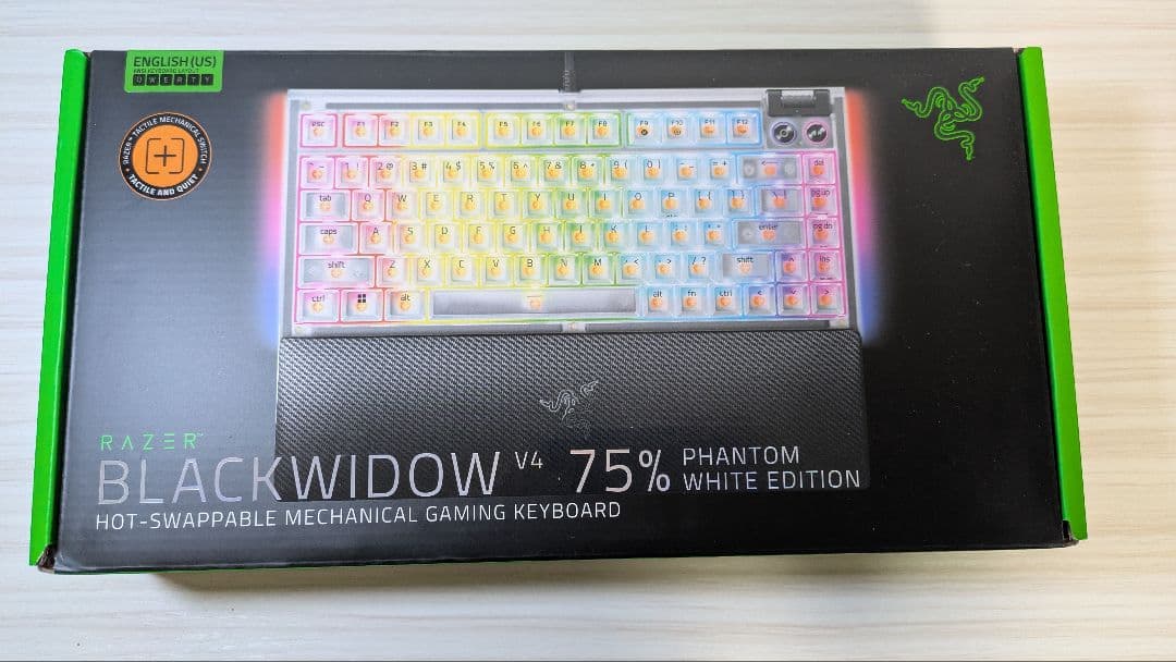 キーボード Razer BlackWidow V4 75% Phantom White