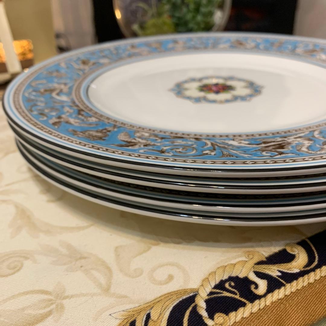 未使用　ウェッジウッド フロレンティーン　ターコイズ　27cmディナープレート