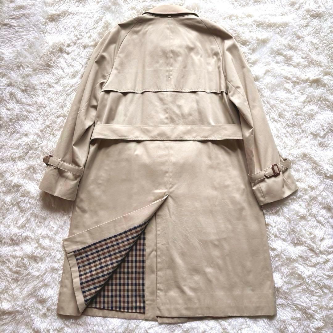 ✨美品✨アクアスキュータム　Aqua5　トレンチコート　英国製　比翼　LLサイズ