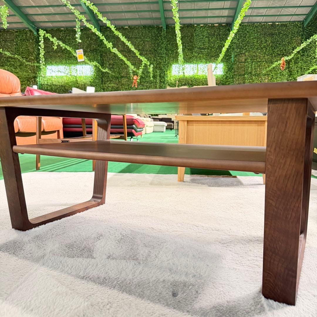 カリモク センターテーブル インテリア 棚板付き 木目調 O001