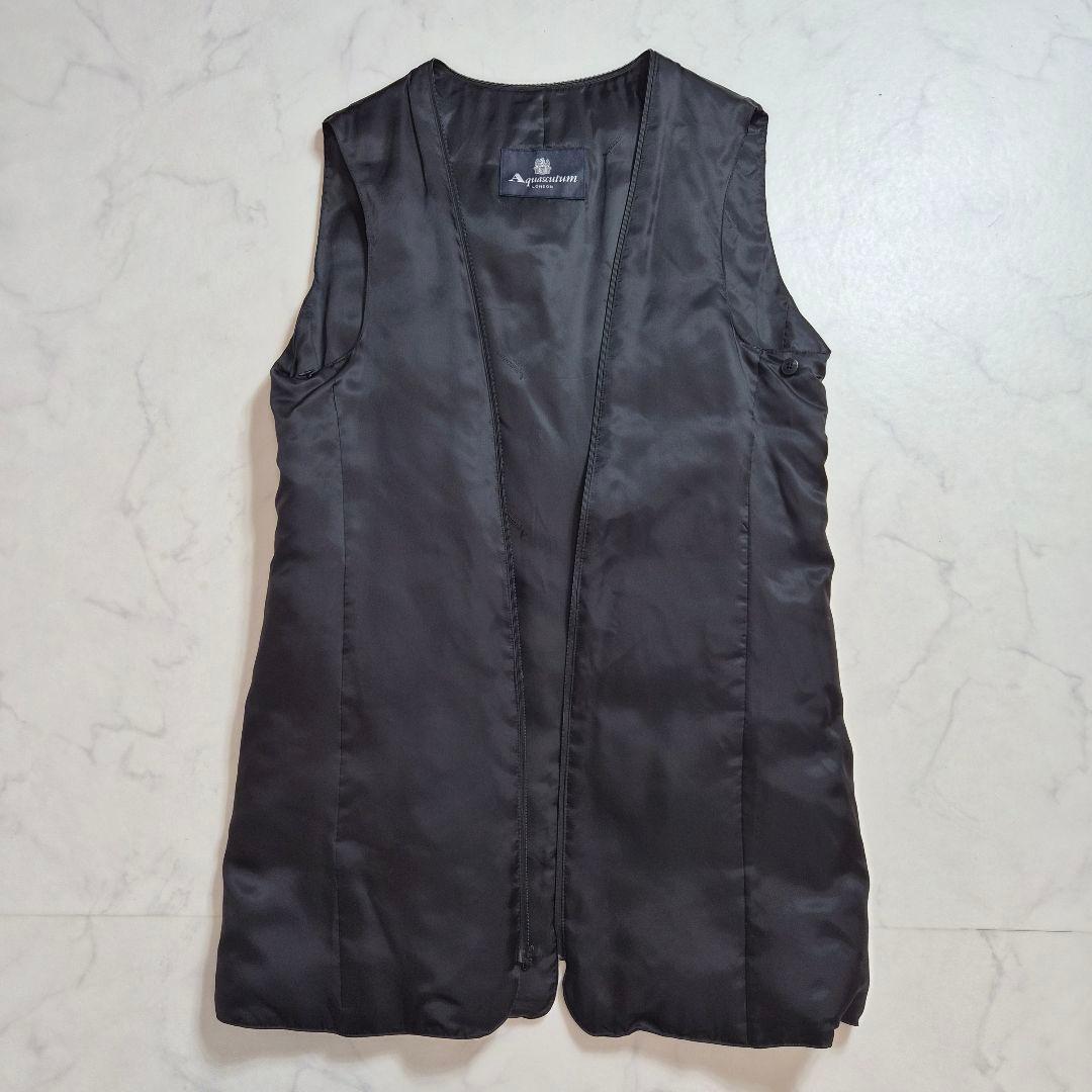 【美品 24AW 】アクアスキュータム ダウン ライナー ステンカラーコート38