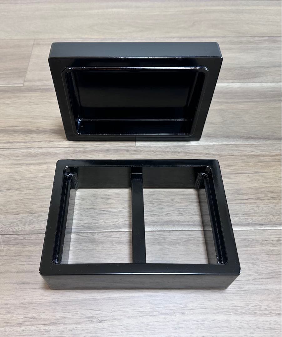 漆塗りの黒い 7-5蕎麦せいろ 30枚+蓋2枚