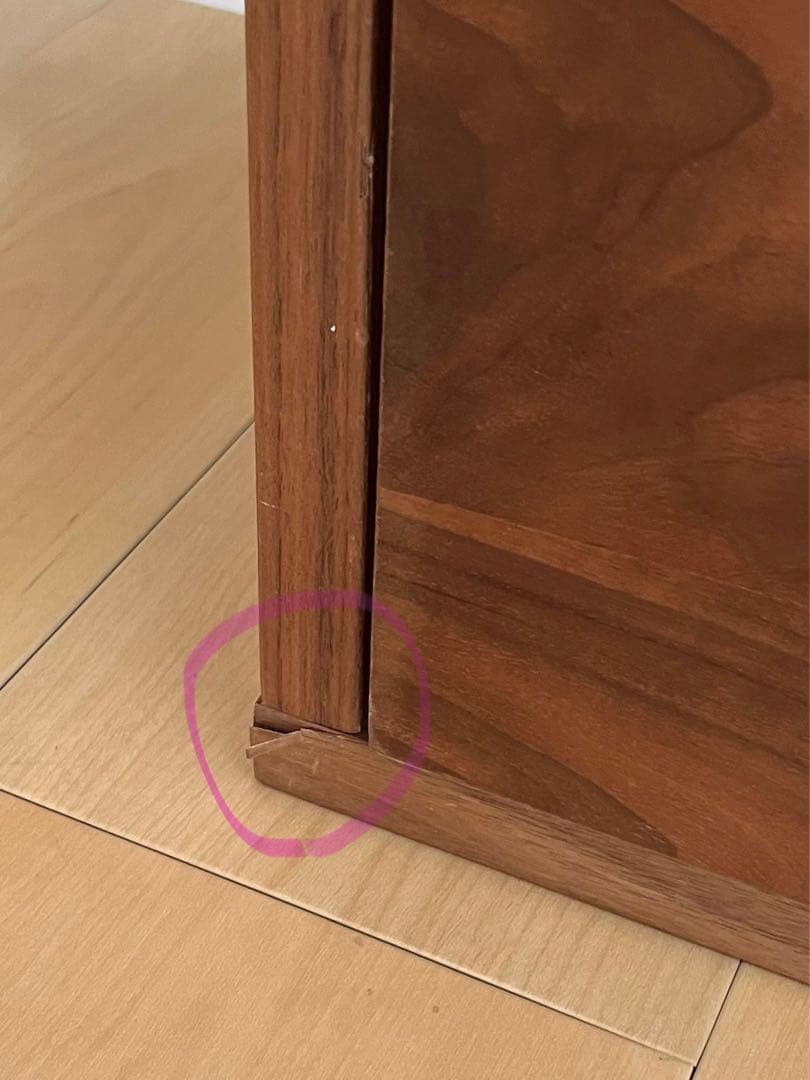 無印 スタッキングシェルフ 5×2 ウォールナット 引き出し付き