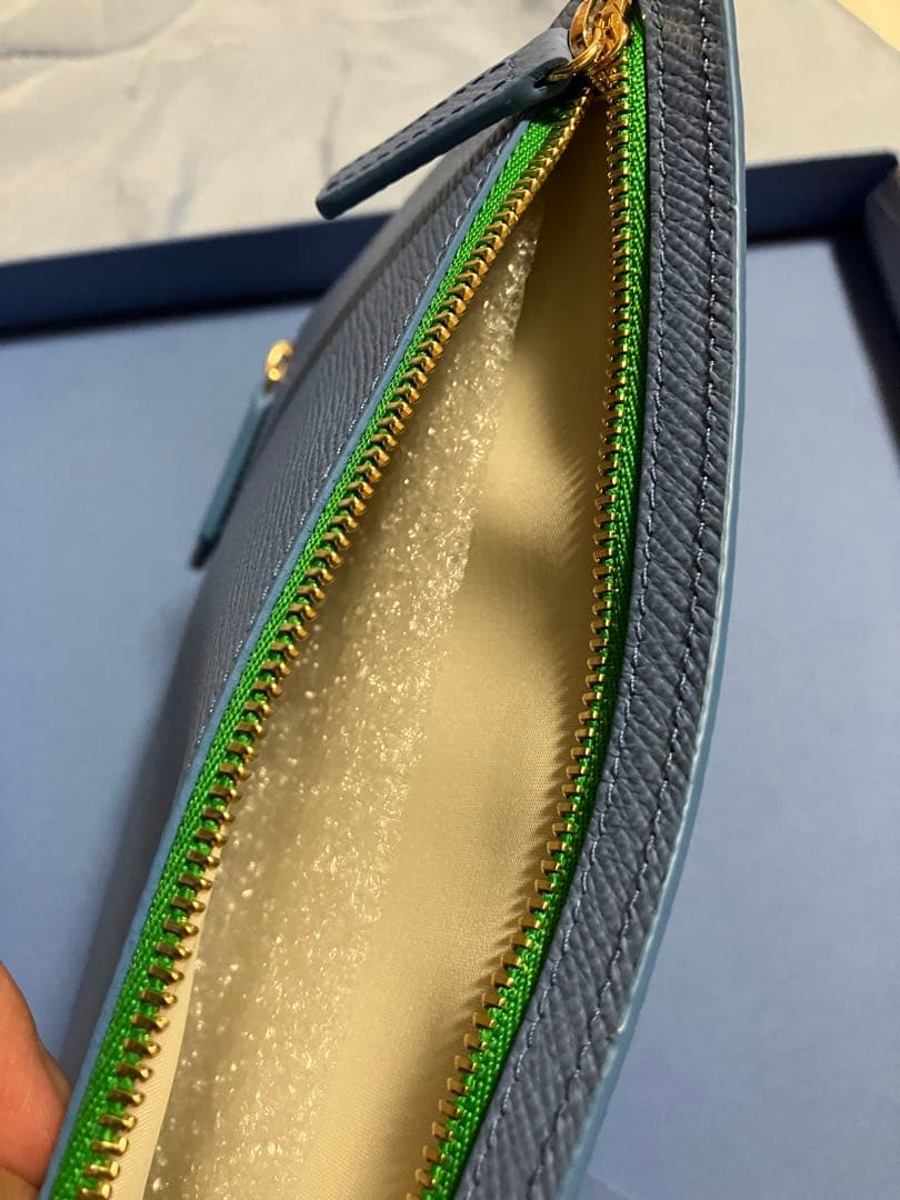 SMYTHON ✨パナマ　ジップカレンシーケース✨ライトブルー