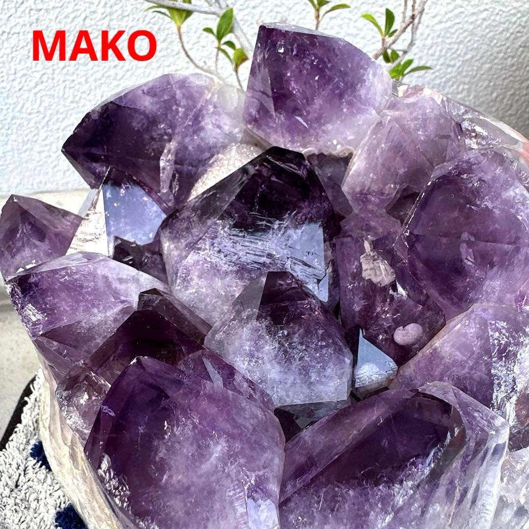 M1749☆アメジストクラスター12.4Kg☆天然石　原石☆N50602
