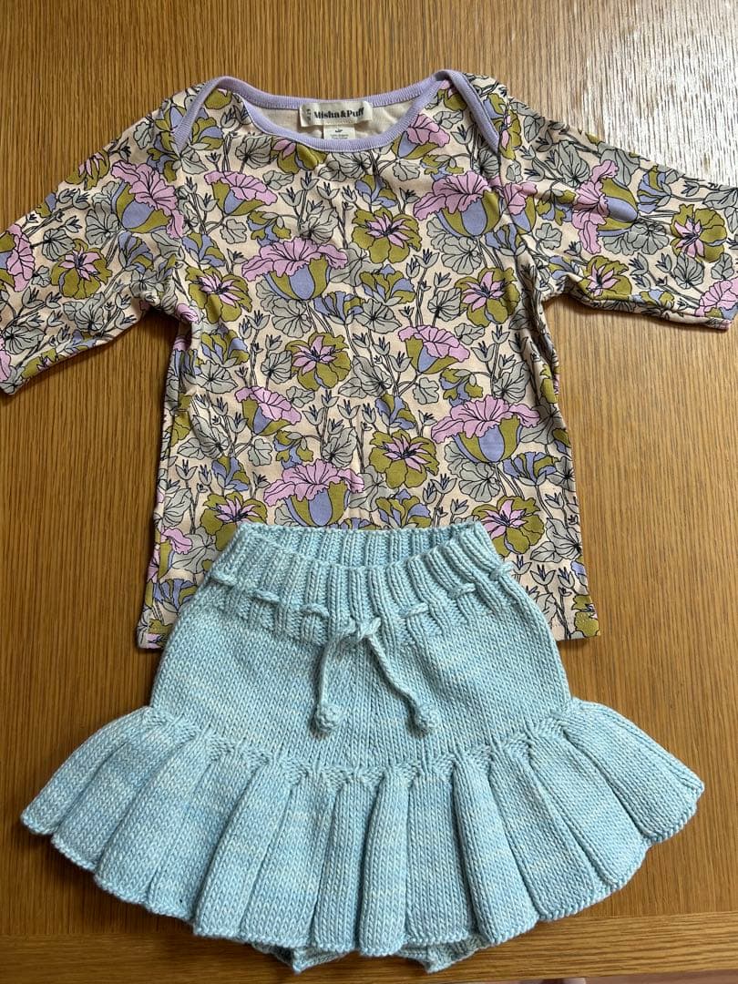 試着のみ　Misha & Puff skirt スケポン 4-5y ピマコットン