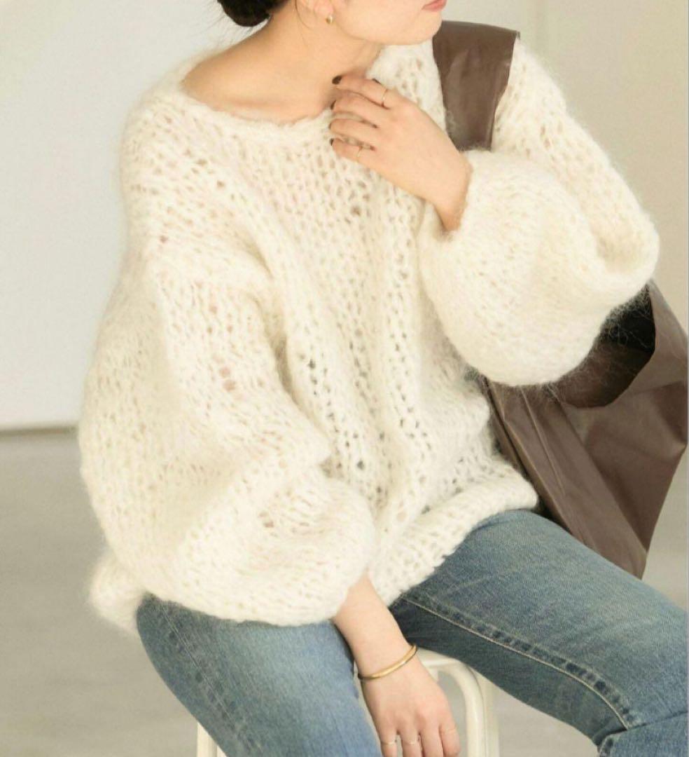 plage HAND KNIT ジャンボタムプルオーバー　ニット