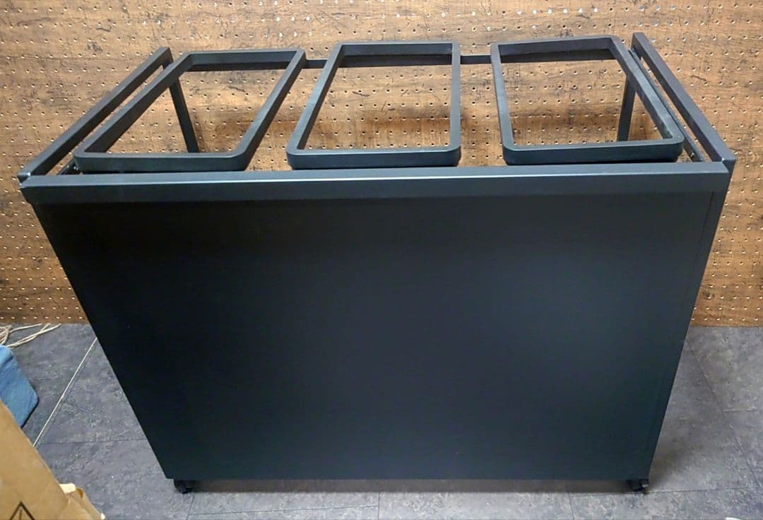 12/16まで出品 山崎実業 tower 目隠し分別ダストワゴン 訳あり