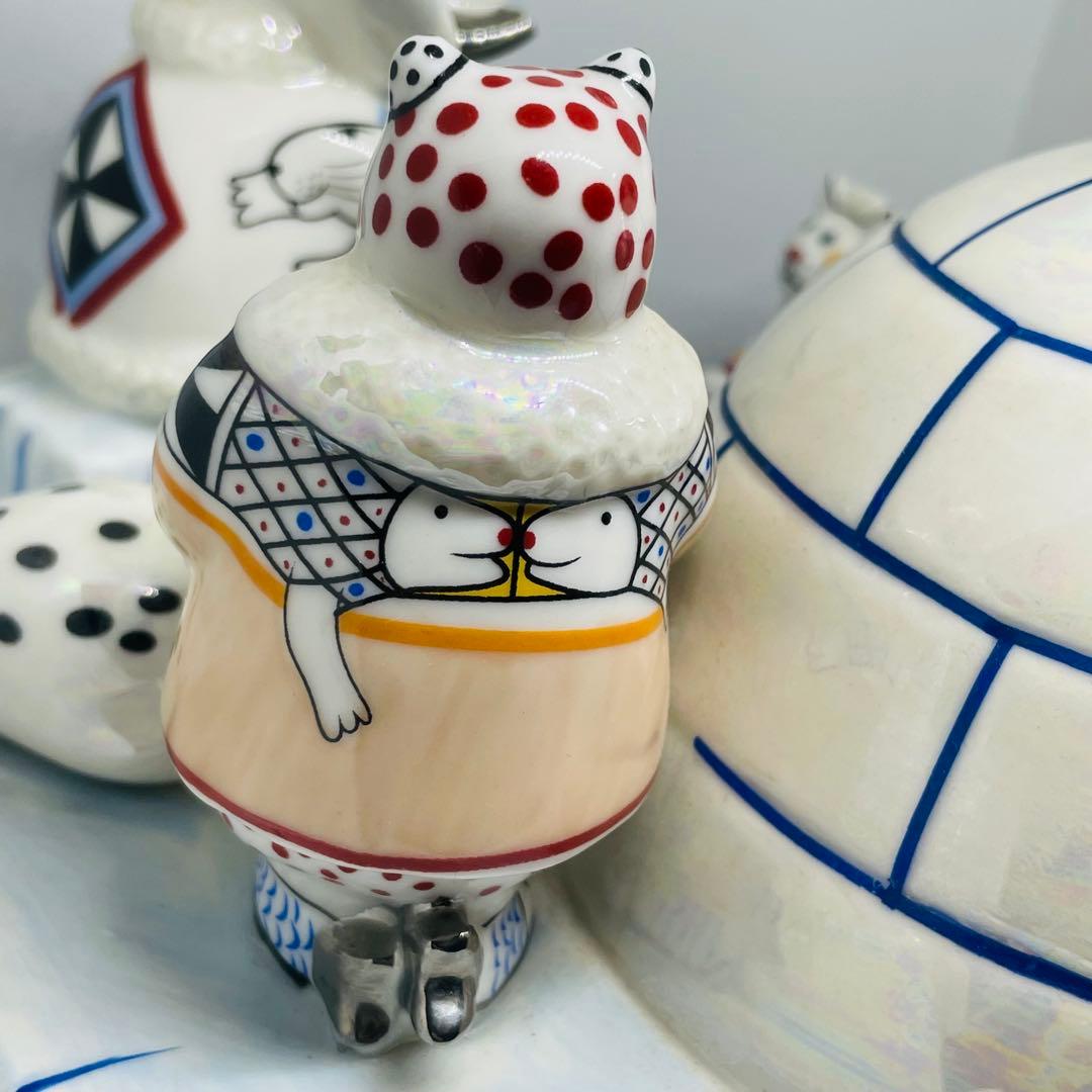 廃盤品　ビレロイ&ボッホ　グリーンランドイグルー 北極　動物　フィギュリン