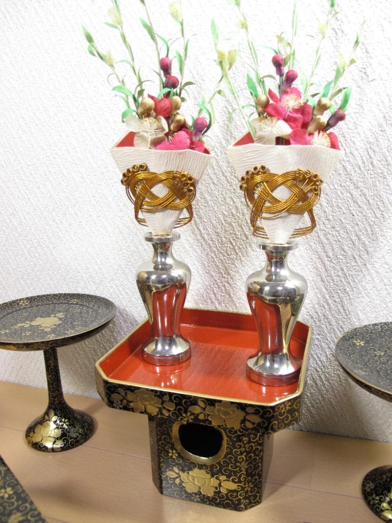 雛道具　本金特製　掛盤揃　四五　木製　昭和９年　木箱入り アンティーク 時代物