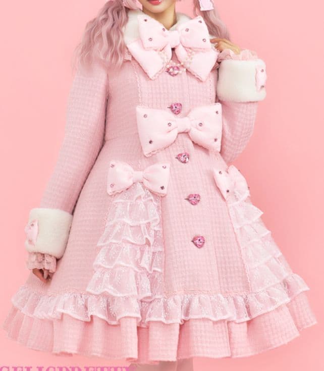 Rich Ribbonコート　ピンク　お値下可能です！