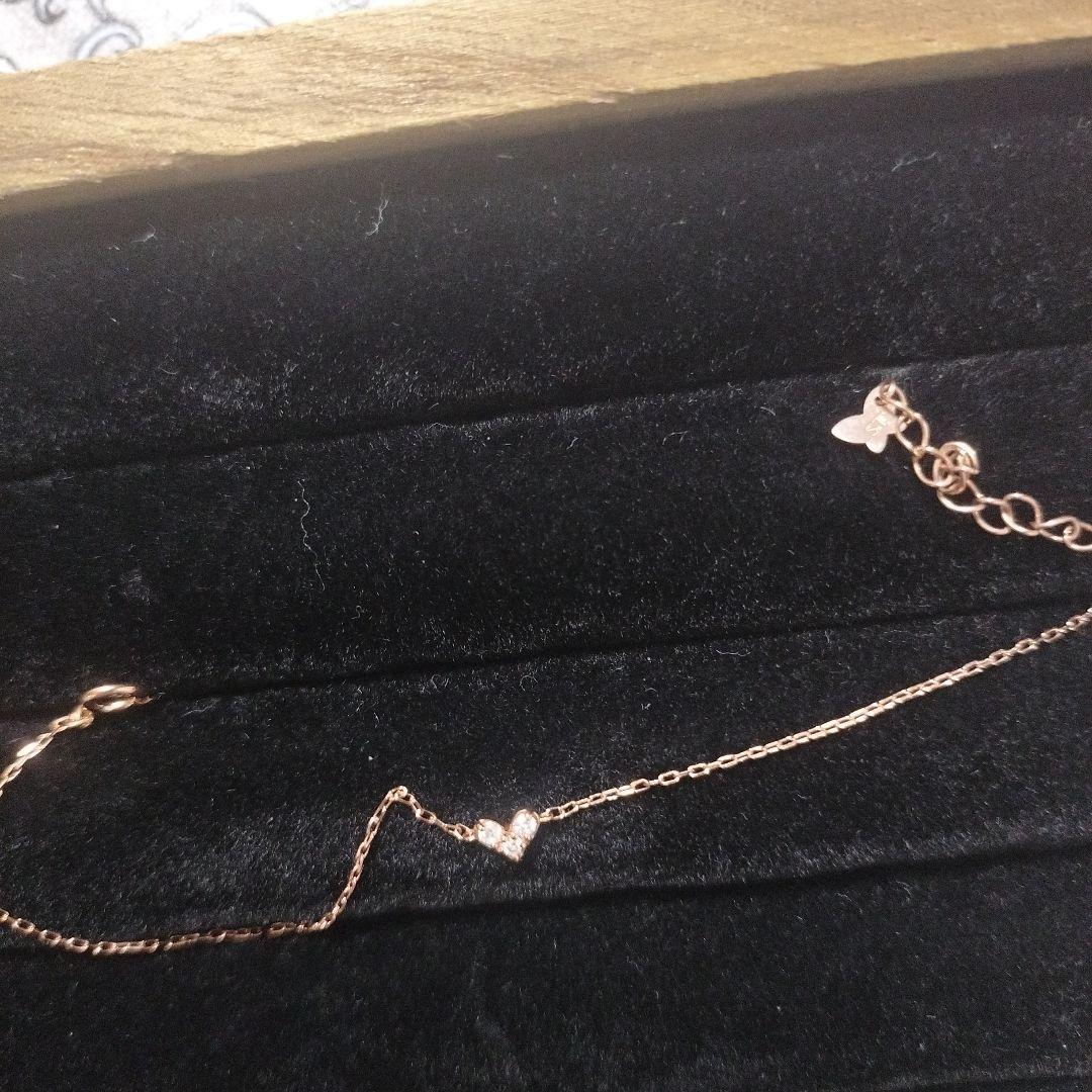 最終価格です。k10 サマンサティアラ ハートモチーフブレスレット 0.05ct