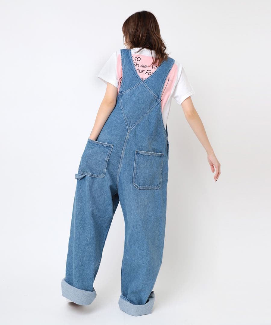 最終値下げ！RNA ベーシックオーバーオール　デニム　メンズライク　大人気