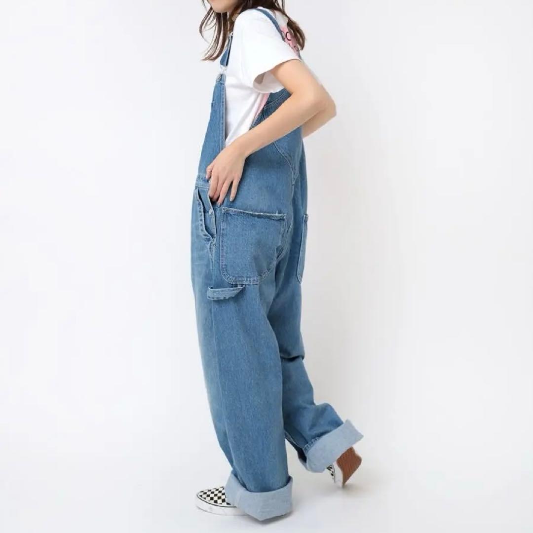 最終値下げ！RNA ベーシックオーバーオール　デニム　メンズライク　大人気