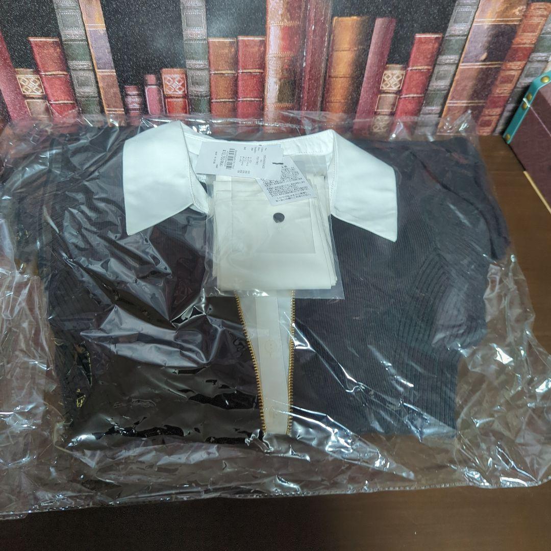 【新品未開封】フロントZIPニットプリーツワンピース