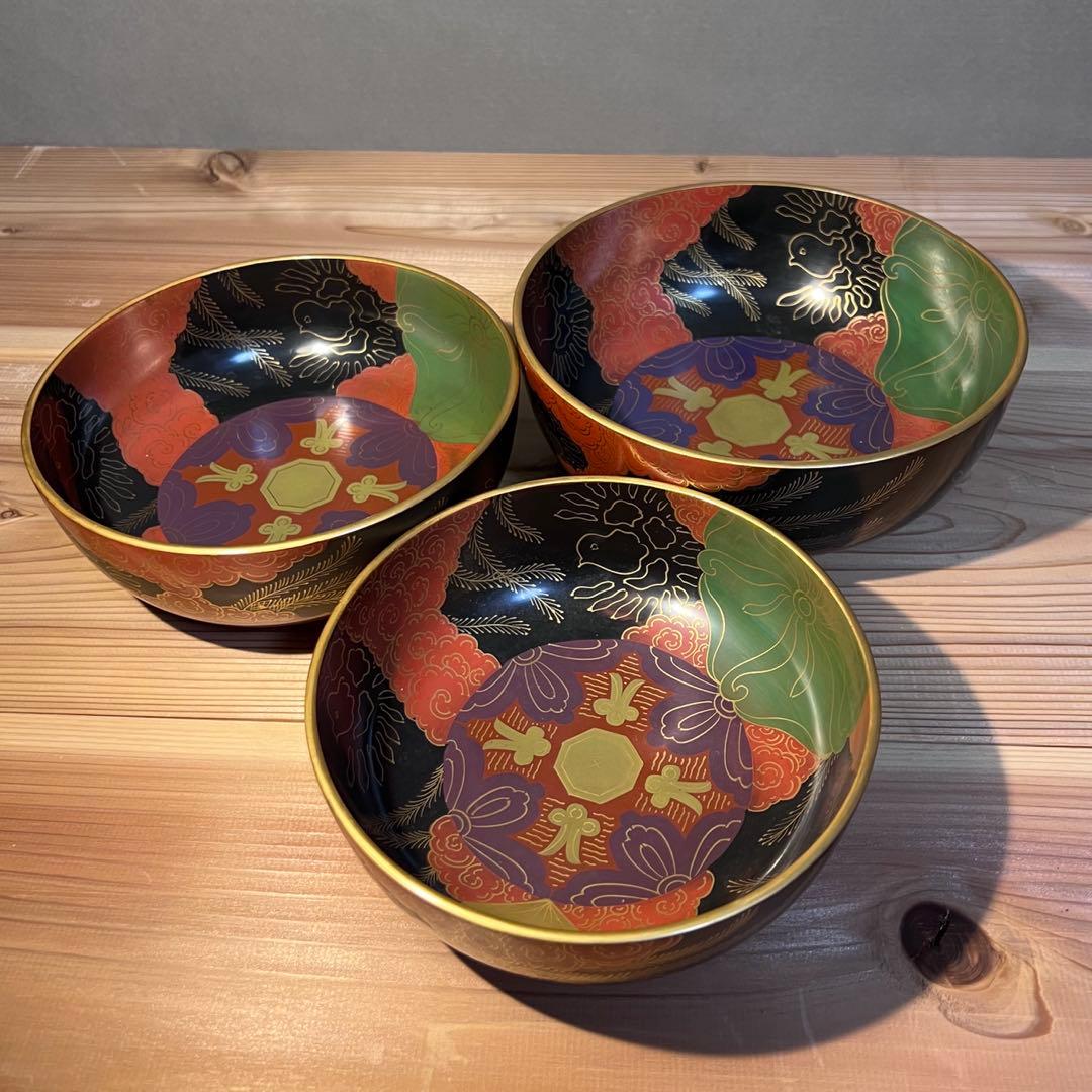 漆器 重ね鉢 菓子鉢 骨董 送料込み