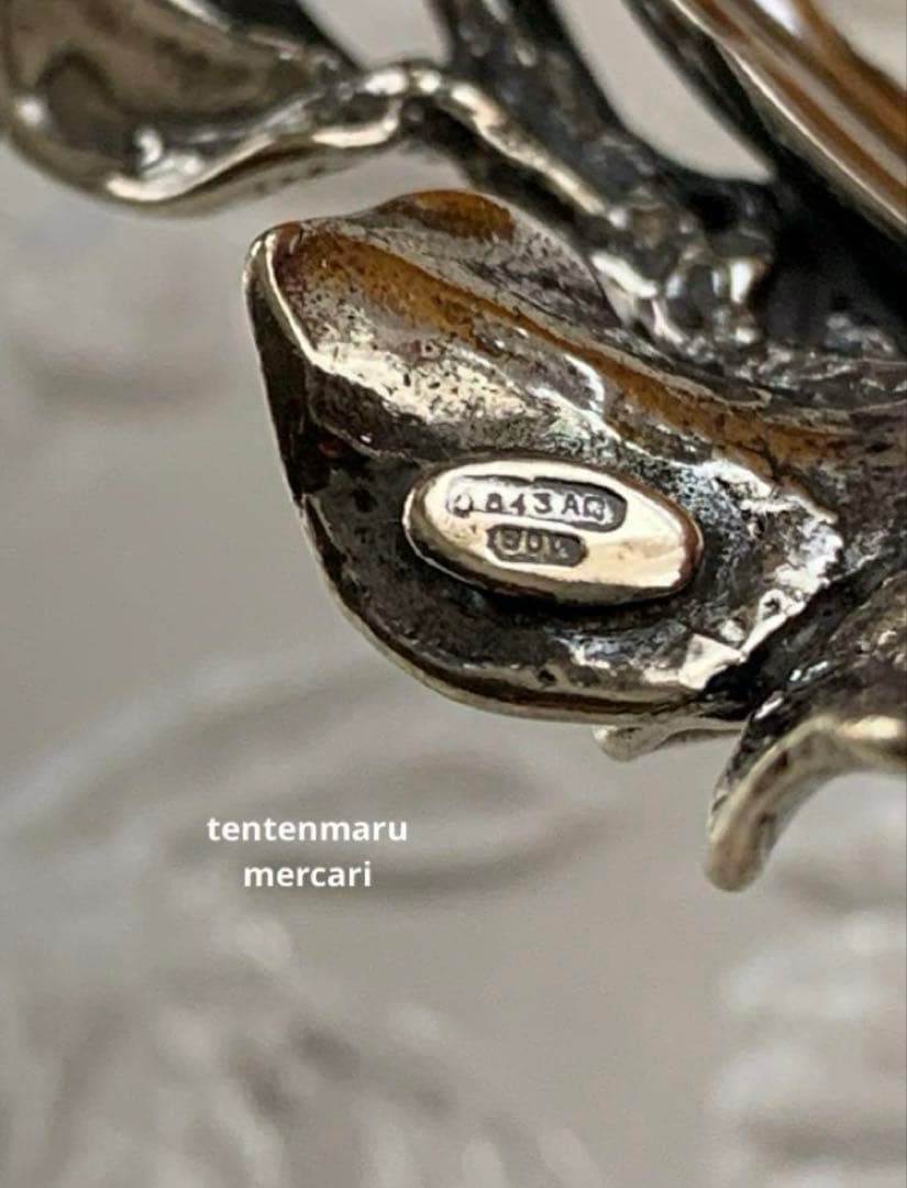 金*銀様 ☆新品☆銀座和光☆アンティーク調　SILVER800ナプキンリング☆2