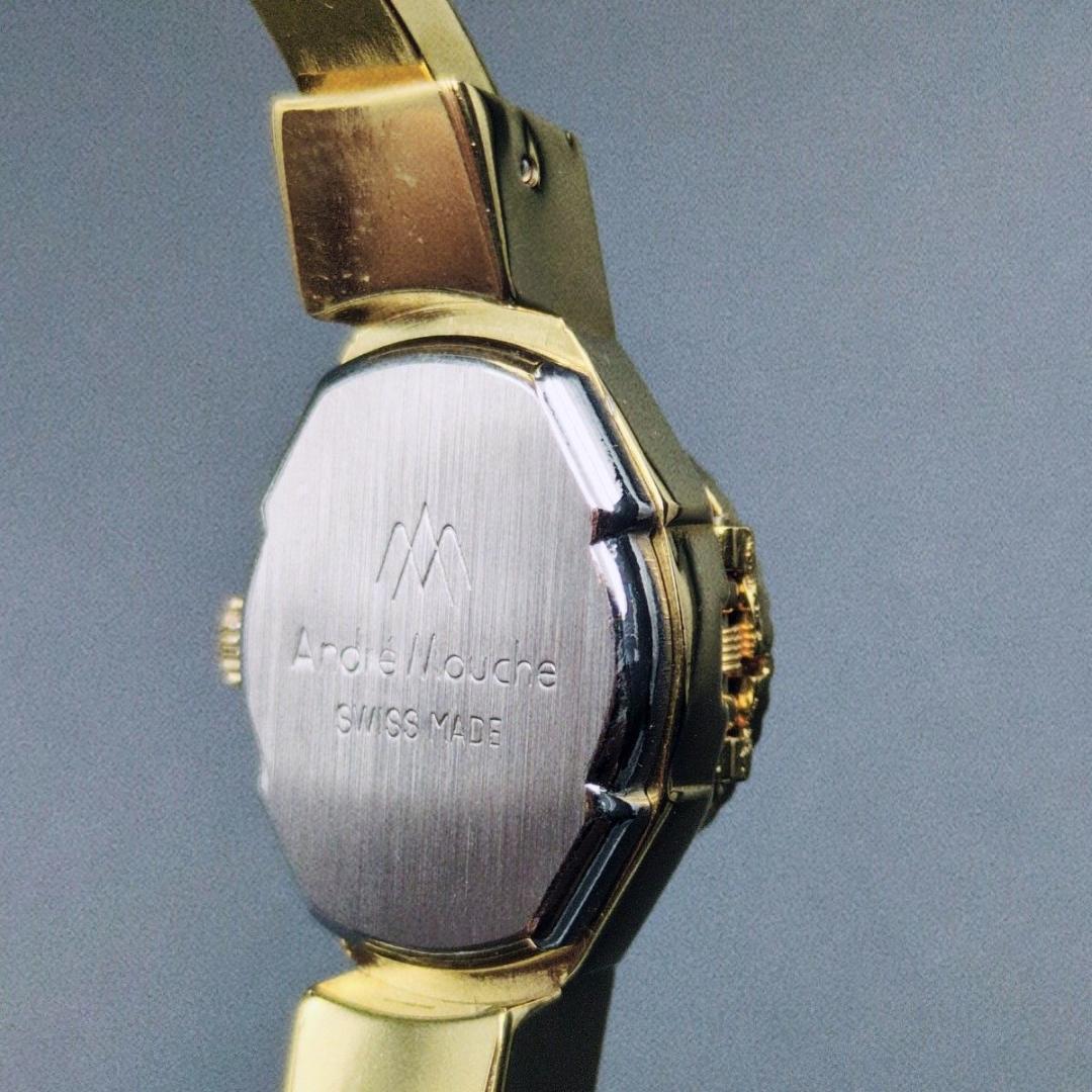 Andre Mouche アンドレムッシュ カメオ クォーツ MOUCHE 花柄