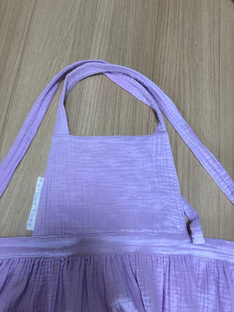 chunさま専用 辻希美 プロデュース コットンガーゼエプロン パープル