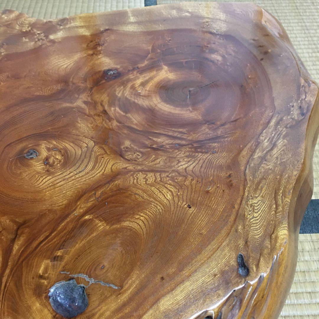 座卓　一枚板　重厚感あり